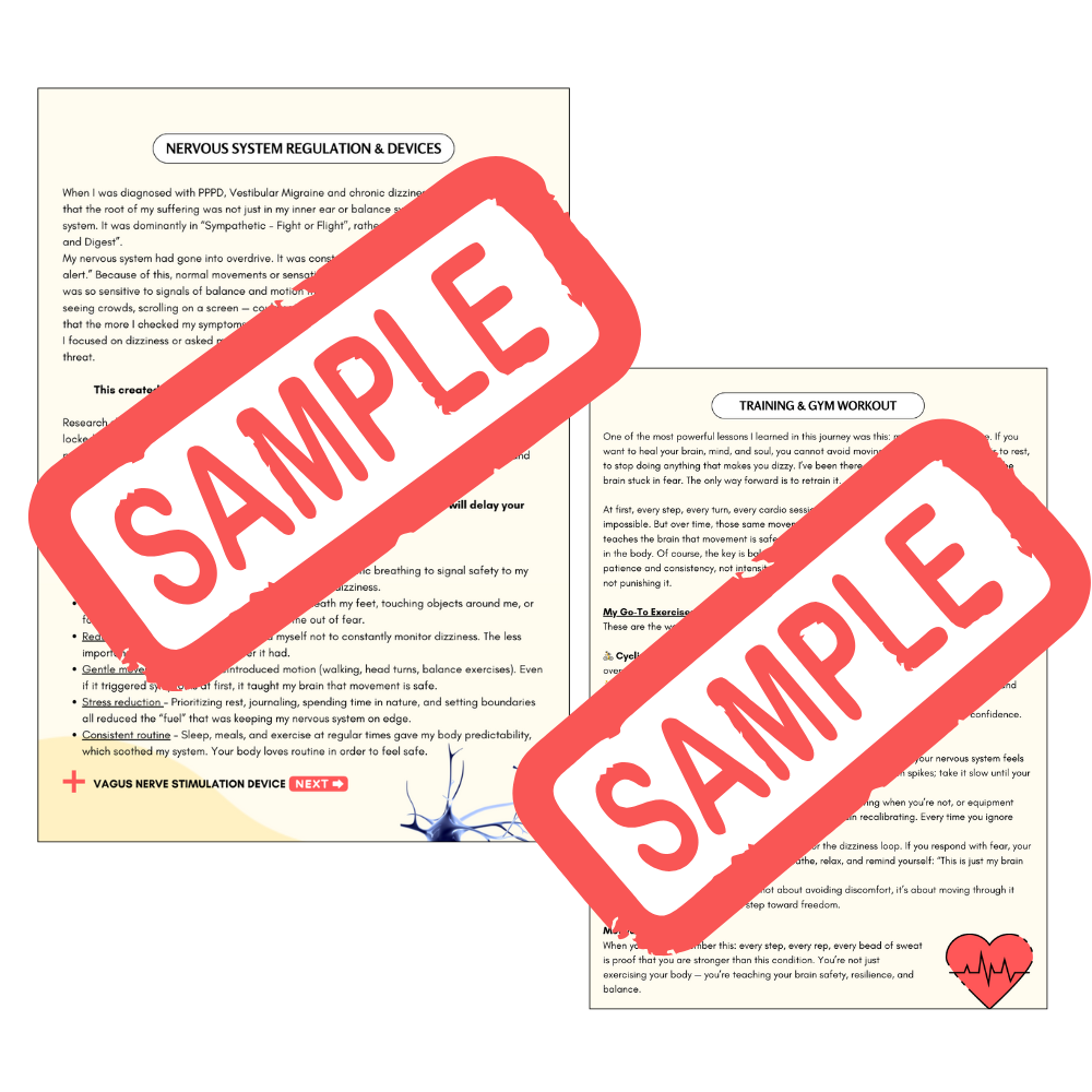 DIZZY NO MORE - How I Healed From PPPD, Vestibular Migraine and Chronic Dizziness (eBook)